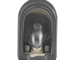 Jungborn Wand-WC Set ONE 53 Tiefspüler ohne Spülrand schwarz matt mit WC-Sitz (Absenkautomatik, Quick-Release leicht abnehmbar) mit Turbo-Flush-Technologie