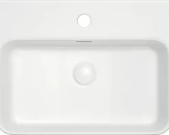 Jungborn Waschtisch THREE 52 x 40 cm weiß matt inkl. keramischen Ablaufventil