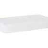 Jungborn Waschtischplatte 80,6 x 46 x 1,2 cm Kompaktmarmor Weiß matt ohne Ausschnitt