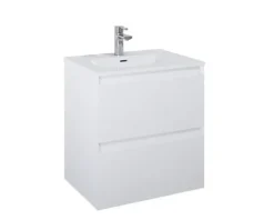 Jungborn Waschtischunterschrank DECEM BxHxT 600 x 635 x 458 mm Frontfarbe weiß matt