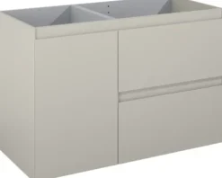 Jungborn Waschtischunterschrank DECEM BxHxT 1000 x 635 x 458 mm rechts Frontfarbe fume matt