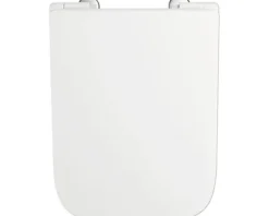 Jungborn WC-Kombination Set THREE Tiefspüler ohne Spülrand weiß glänzend beschichtet Nano-Effekt (schmutzabweisend) mit WC-Sitz (Absenkautomatik, Quick-Release leicht abnehmbar) mit Turbo-Flush-Technologie