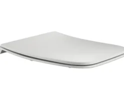 Jungborn WC-Kombination Set THREE Tiefspüler ohne Spülrand weiß glänzend beschichtet Nano-Effekt (schmutzabweisend) mit WC-Sitz (Absenkautomatik, Quick-Release leicht abnehmbar) mit Turbo-Flush-Technologie