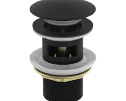 Jungborn Ablaufventil 1 1/4 Zoll passend zu OMEGA, LAMBDA und IOTA schwarz matt