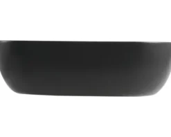 Jungborn Aufsatzwaschbecken FOUR 46,5 x 33 cm schwarz matt inkl. keramischen Ablaufventil