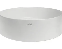 Jungborn Aufsatzwaschbecken IMION 40 cm weiß glänzend inkl. keramischen Ablaufventil