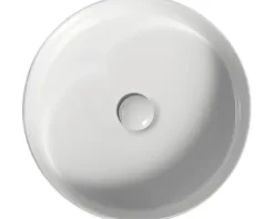 Jungborn Aufsatzwaschbecken IMION 40 cm weiß glänzend inkl. keramischen Ablaufventil