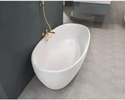 Jungborn Badewannenarmatur mit Thermostat LAMBDA DVGW geprüft gold matt