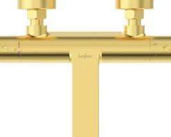 Jungborn Badewannenarmatur mit Thermostat LAMBDA DVGW geprüft gold matt