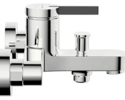 Jungborn Badewannenarmatur SIGMA DVGW geprüft chrom schwarz