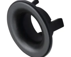 Jungborn Überlaufrosette VENTITRE 3x3 cm schwarz matt