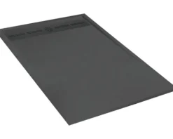 Jungborn Duschwanne VENTI 100 x 80 x 3 cm schwarz matt