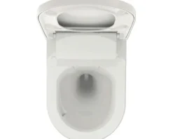 Jungborn Dusch-WC Set DUE 59 Basic Tiefspüler ohne Spülrand weiß mit WC-Sitz (Absenkautomatik, Quick-Release leicht abnehmbar) Turbo Flush Spültechnik und Nachtlicht