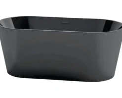 Jungborn Freistehende Badewanne ONE 149 x 74 cm schwarz matt
