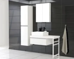 Jungborn Fußstütze TRENTA 45 x 68 cm eckig weiß matt