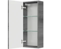 Jungborn Hängeschrank VENTITRE BxHxT 30 x 70 cm x 17 cm Frontfarbe graphit struktur quer holzdekor