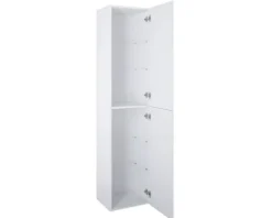 Jungborn Hochschrank BxHxT 400 x 1800 mm x 352 mm Frontfarbe weiß hochglanz