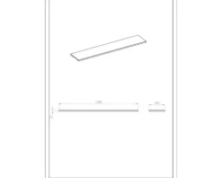 Jungborn NONUS/DECEM Marmorwandpanel BxHxT 100.8x20x1.5 cm anthrazit matt