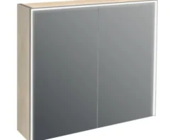 Jungborn Spiegelschrank QUATTRO SEDICI NOVE 80 x 20 x 70 cm tabacco 2-türig LED IP 44