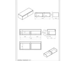 Jungborn Unterschrank DECEM BxHxT 120 x 31,9 cm x 45,8 cm Frontfarbe weiß matt