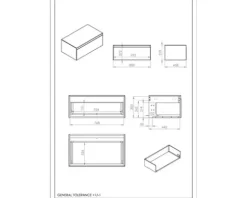 Jungborn Unterschrank DECEM BxHxT 800 x 319 mm x 458 mm Frontfarbe fume matt
