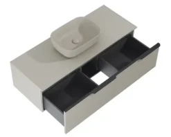 Jungborn Unterschrank NONUS BxHxT 1200 x 318 mm x 453 mm Frontfarbe fume matt