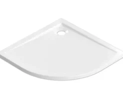 Jungborn Viertelkreis-Duschwanne CINQUE 90 x 90 x 2.5 cm weiß glänzend 6032090