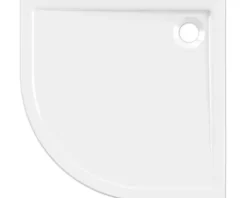 Jungborn Viertelkreis-Duschwanne CINQUE 90 x 90 x 2.5 cm weiß glänzend 6032090