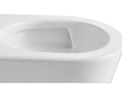 Jungborn Wand-WC Set FIVE 53 Tiefspüler ohne Spülrand weiß glänzend mit Beschichtung und Turbo-Flush-Technologie sowie WC-Sitz (Absenkautomatik, Quick-Release leicht abnehmbar)