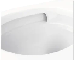 Jungborn Wand-WC Set SIX Tiefspüler ohne Spülrand weiß glänzend mit Beschichtung Nano-Effekt mit WC-Sitz (Absenkautomatik, Quick-Release leicht abnehmbar), Schallschutzmatte und Turbo-Flush-Technologie
