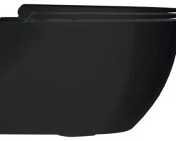 Jungborn Wand-WC Set TWO 52 Tiefspüler ohne Spülrand schwarz matt mit WC-Sitz (Absenkautomatik, Quick-Release leicht abnehmbar) mit Turbo-Flush-Technologie