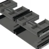 Jungborn Waschplatz TRENTA BxHxT 120x65x45 cm halifax eiche natur mit Doppelwaschtisch Keramik Griffleiste schwarz
