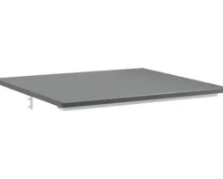Jungborn Waschtischplatte SEDICI 61 x 50 cm Schwarz matt ohne Ausschnitt