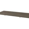 Jungborn Waschtischplatte SEIMILA 101 x 46 cm Nussbaum gebürstet Holz ohne Ausschnitt