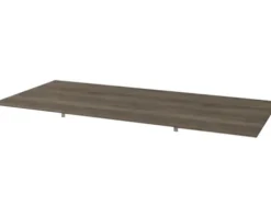 Jungborn Waschtischplatte SEIMILA 101 x 46 cm Nussbaum gebürstet Holz ohne Ausschnitt
