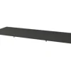 Jungborn Waschtischplatte SEIMILA 121 x 46 cm Schwarz Uni ohne Ausschnitt