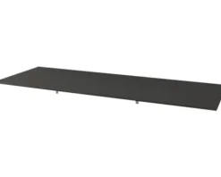 Jungborn Waschtischplatte SEIMILA 121 x 46 cm Schwarz Uni ohne Ausschnitt