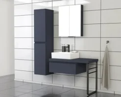 Jungborn Waschtischplatte TRENTA Breite ab 60 cm bis 250 cm x 50,2 cm Blau Marino ohne Ausschnitt