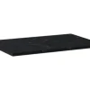 Jungborn Waschtischplatte 606 x 460 mm Kompaktmarmor Marquina schwarz ohne Ausschnit