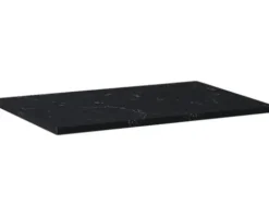 Jungborn Waschtischplatte 606 x 460 mm Kompaktmarmor Marquina schwarz ohne Ausschnit