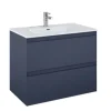 Jungborn Waschtischunterschrank DECEM BxHxT 800 x 635 x 458 mm Frontfarbe navy blau matt