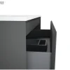 Jungborn Waschtischunterschrank DECEM BxHxT 1200 x 635 x 458 mm links Frontfarbe anthrazit matt
