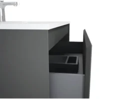 Jungborn Waschtischunterschrank DECEM BxHxT 1200 x 635 x 458 mm links Frontfarbe anthrazit matt
