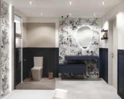 Jungborn WC-Kombination Set THREE 64 Tiefspüler offener Spülrand weiß glänzend mit WC-Sitz (Absenkautomatik, Quick-Release leicht abnehmbar)