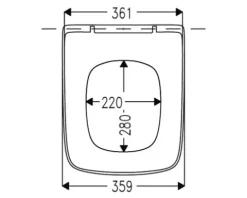 Jungborn WC-Sitz THREE weiß mit Absenkautomatik