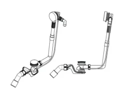 KALDEWEI Ab-und Einlaufgarnitur Comfort-Level Plus 4011 für Badewanne 1 1/2 x 50 mm chrom 687772370999