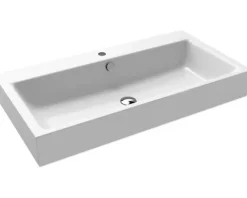 KALDEWEI Waschtisch Puro 90 cm weiß mit Hahnloch perleffekt 901506013001