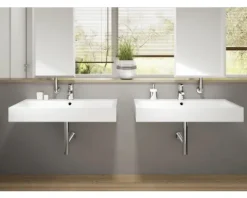 KALDEWEI Waschtisch Puro 90 cm weiß mit Hahnloch perleffekt 901506013001