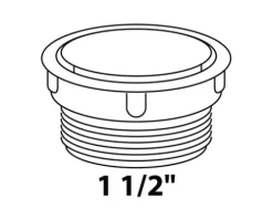 Kappe für Siphon-GA 1 ½" Kunsstoff