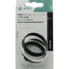 Keildichtung 1 1/2" hart-weich mit harter Oberkante schwarz-weiß
